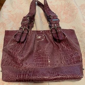Jessica Simpson faux crocodile leather purse